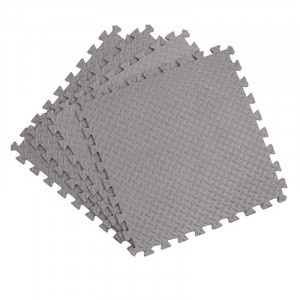 Covoras puzzle xl, 60x60 cm, grosime 2 cm, spuma eva, 2 piese culoare gri