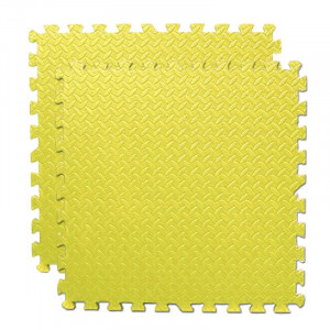Covoras puzzle xl, 60x60 cm, grosime 2 cm, spuma eva, 2 piese culoare galben - Img 5