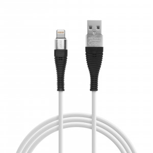 Delight - Cablu de date - iPhone "lightning", înveliş siliconic, 4 culori - 1 m - Img 3