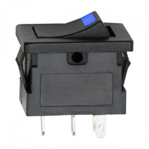 Interupator basculant1 circuit15A-12VDCOFF-ONcu LED albastru - Img 1