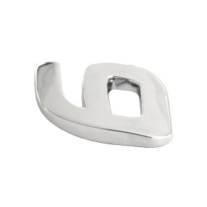 ORNAMENT AUTO 3D. CIFRA 6. 26 MM. CROMAT - Img 3