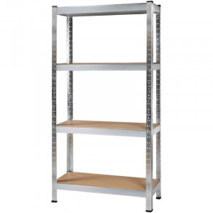 Raft metalic pentru depozitare, structura 4 nivele, sarcina per raft 175 kg, 150x75x30 cm - Img 4