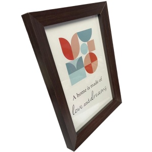 Rama foto ethel, lemn, format 15x21 cm, suport sustinere, cleme fixare, wenge - Img 3