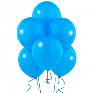 Set 100 baloane albastre pentru petrecere, 30 cm, latex - Img 1