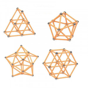 Set constructie magnetic 3d, 230 piese, joc educativ creativ, varsta 6+, procart - Img 16