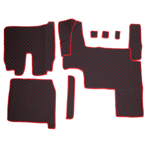 SET COVORASE PIELE ECOLOGICA TRUCK UMBRELLA PENTRU MAN TGX EURO 5 NEGRU - Img 3