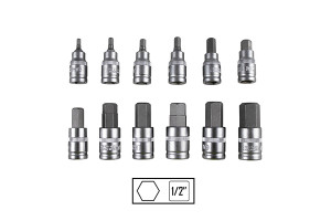 SET DE 12 PIESE 1/2INCH IMBUSURI HEX. - Img 1