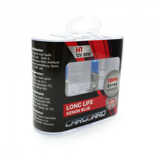 Set de 2 becuri Halogen H1 +100% Intensitate - LONG LIFE - CARGUARD - Img 4