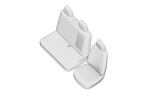 SET HUSE SCAUN MERCEDES SPRINTER (2+1) 2007-2018 - Img 2