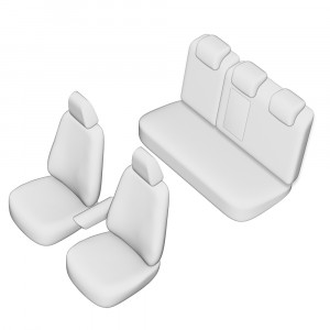 SET HUSE SCAUN NISSAN QASHQAI 2014- (BANCHETA FRACTIONATA) CU TETIERE SPATE IN FORMA DE L - Img 6
