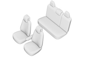 SET HUSE SCAUN RENAULT MEGANE 2016- (BANCHETA FRACTIONATA) (FARA COTIERA SPATE, TETIERE FATA IN FORMA DE U) - Img 2