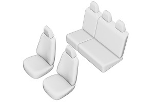 SET HUSE SCAUN VOLKSWAGEN CADDY 2004-2011 (BANCHETA FRACTIONATA) - Img 2