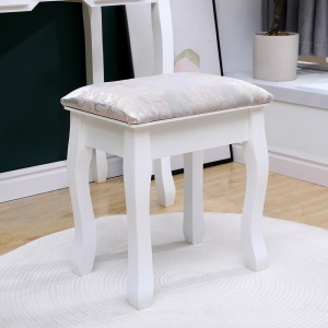 Set masa de toaleta 140x80x40 cm, oglinda si scaun incluse, 5 sertare - Img 14