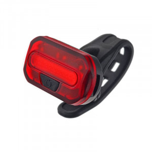 Stop pentru bicicleta, 15 led-uri, alimentare 2 baterii cr2032, 2 moduri iluminare - Img 1