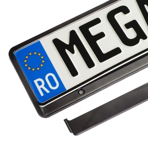 SUPORT NUMAR INMATRICULARE MEGA DRIVE METALIZAT GRAPHITE 1 BUC - Img 7