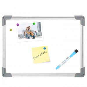 Tablita magnetica 20x30 cm, whiteboard, scriere marker, rama aluminiu - Img 2