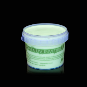 Vopsea invizibila fluorescenta reactiva uv, transparenta verde recipient 30 g - Img 4