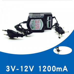 Alimentator universal reglabil 3v-12v, ac 220v, dc 1200 mah, 4 mufe - Img 4