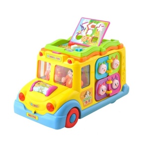 Autobuz scolar interactiv, sunete si lumini, imagini, multicolor, 12 luni+ - Img 7