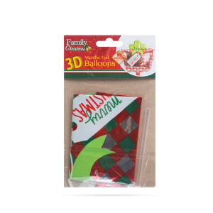 Baloane de Crăciun - cadou - aluminiu - 30 x 18 cm - Img 2
