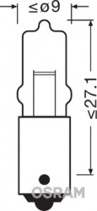 BEC 12V H10W ORIGINAL SET 10 BUC OSRAM - Img 2