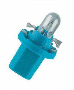 BEC BORD BX8.5D SOCLU ALBASTRU 12V 1.2W SET 10 BUC OSRAM - Img 1