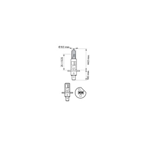 BEC FAR H1 55W 12V WHITE VISION ULTRA (blister) PHILIPS - Img 5