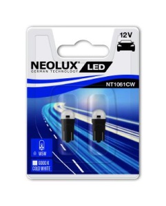 BEC LED 12V 0.5W W2.1X9.5D BLISTER 2 BUC NEOLUX - Img 1