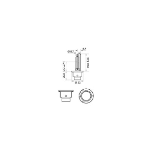 BEC XENON D2S 85V 35W P32D-2 (cutie) PHILIPS - Img 6