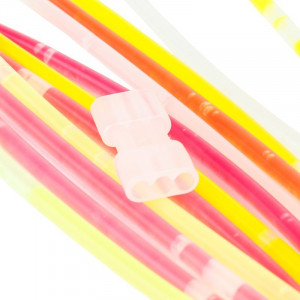 Betisoare bratari luminoase glow sticks, diverse culori, set 100 bucati culoare rosu - Img 15