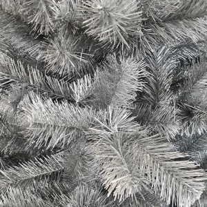 Brad artificial imperial grey argintiu, decor craciun, inaltime 180 cm, aspect natural - Img 4