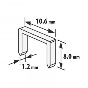 Capse 1,2 x 10,6 x 8 mm - 1000 buc. - Img 2