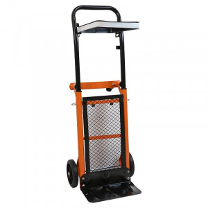 Carucior liza portabil cu 4 roti, suport sac de gunoi, pliabil, transport marfa maxim 80 kg - Img 11