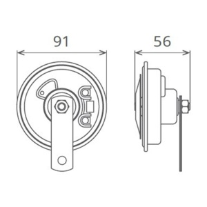 CLAXON ELECTROMAGNETIC, TIP DISC, 24V 3A TON JOS - Img 5