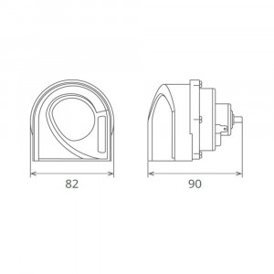 CLAXON ELECTROMAGNETIC, TIP MELC, 24V 3A TON JOS, DESIGN LIGHT - Img 1