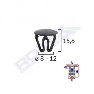 CLIPS UNIVERSAL NEGRU SET 25 BUC - Img 2