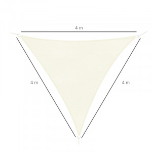Copertina parasolar, protectie uv, multifunctionala, impermeabila, hdpe densitate 180g/mp, 4x4x4 m - Img 4