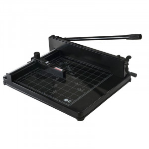 Ghilotina manuala format a3+, 400 coli, ghidaj, sistem metalic fixare hartie, heavy duty, bright office