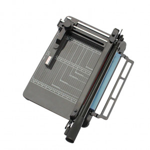 Ghilotina manuala profesionala a4, 400 coli, heavy duty, ghidaj, marcaje, sistem fixare, bright office - Img 5