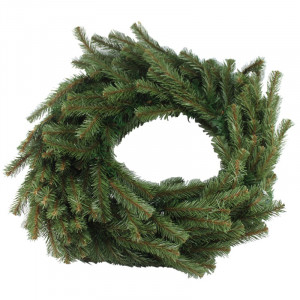 Ghirlanda decorativa din brad artificial, molid scandinav, lungime 5.4 m, verde natural, aspect bogat - Img 3