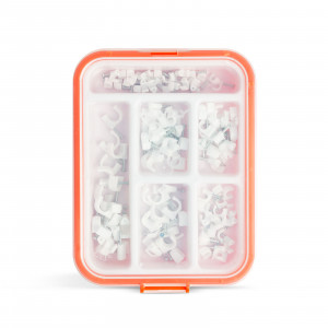 HANDY - Set de cleme cu cui pentru fixarea cablurilor - 5-10 mm - 100 buc. - Img 1