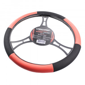 Husă volan auto - negru / roșu - CARGUARD - Img 5