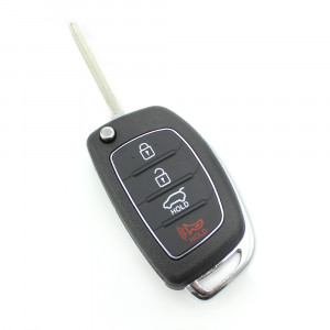 Hyundai - Carcasa cheie tip briceag, 3+1 butoane - Img 1