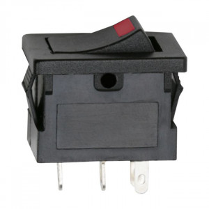 Interupator basculant 1 circuit 15A-12VDC OFF-ON, cu LED rosu - Img 1