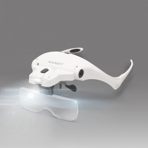 Lupa de cap cu iluminare LED+ Lentila dubla - Img 2