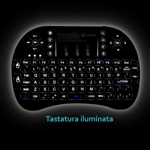 Mini tastatura wireless smart tv, pc, tableta, ps3, touchpad compatibila android, rii i8+ - Img 4