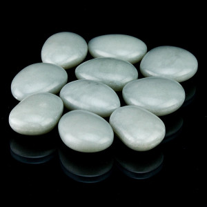 Pietricele fosforescente lumineaza glow aqua, diametru 4 cm, 10 bucati - Img 3