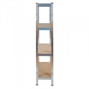 Raft metalic pentru depozitare, structura 4 nivele, sarcina per raft 175 kg, 150x75x30 cm - Img 5