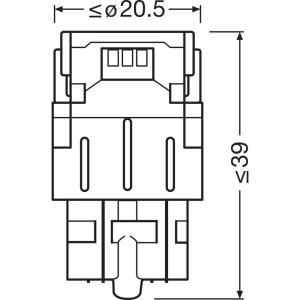 SET 2 BECURI AUXILIARE CU LED 12V (W21/5W) WHITE 6000K BLI OSRAM - Img 5