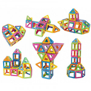 Set constructie magnetic, 106 piese, joc educativ si creativ, varsta 3+, procart - Img 10